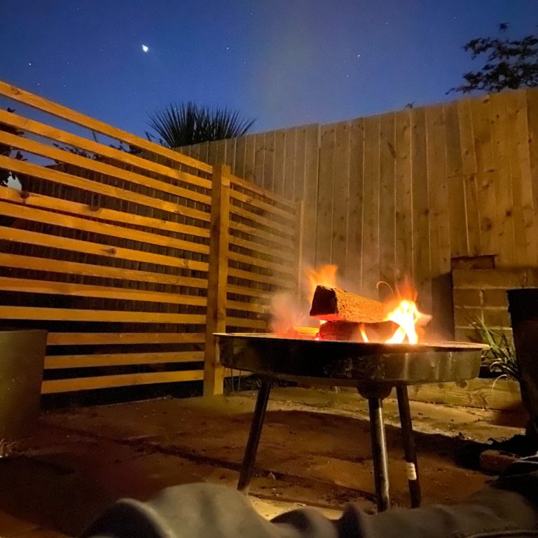 Camp fire logs, Poole Dorset